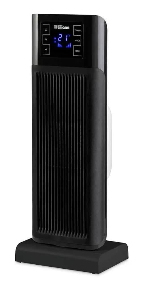 Calefactor Torre Con Forzador Controlhot Liliana Tf150 Negro