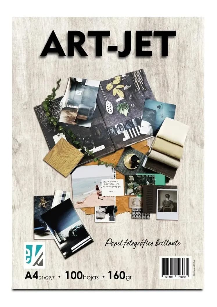 Papel Fotográfico Brillante A4 160g Art Jet 100 Hojas Inkjet