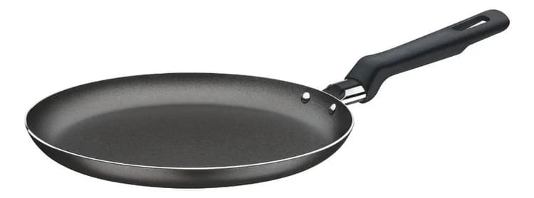 Panquequera 22 Cm Teflon Tramontina Antiadherente Color Negro