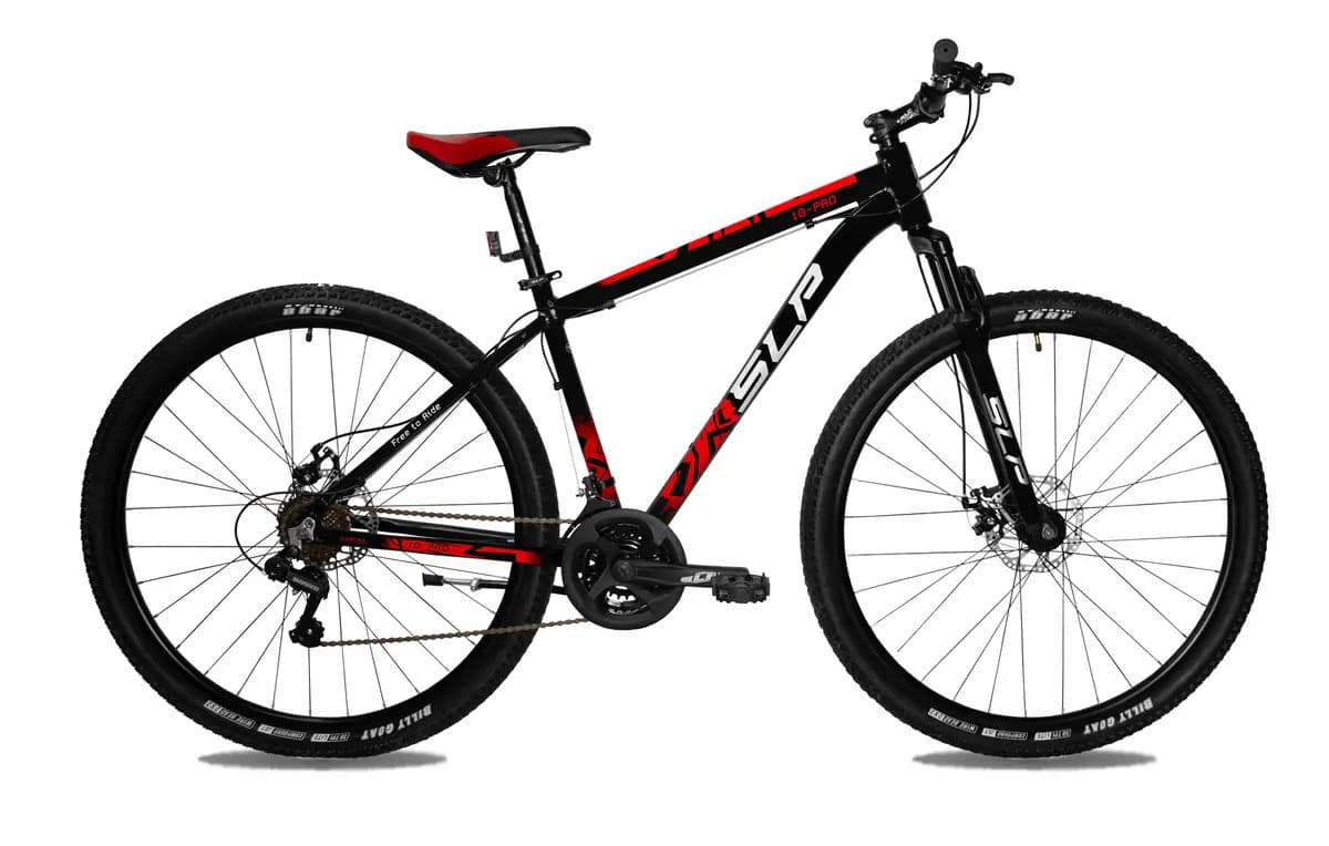 Bicicleta Slp Mtb 10 Pro 2025 Aluminio R29 Shimano 21v Color Negra/blanca/roja Tamaño del cuadro 18