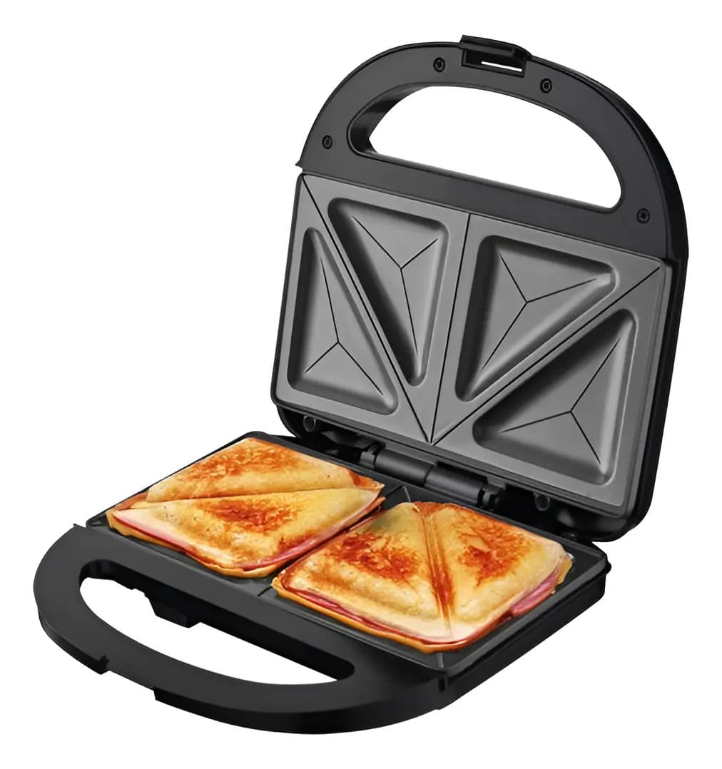 Sandwichera Liliana As989 Antiadherente - 850w Lh Color Negro