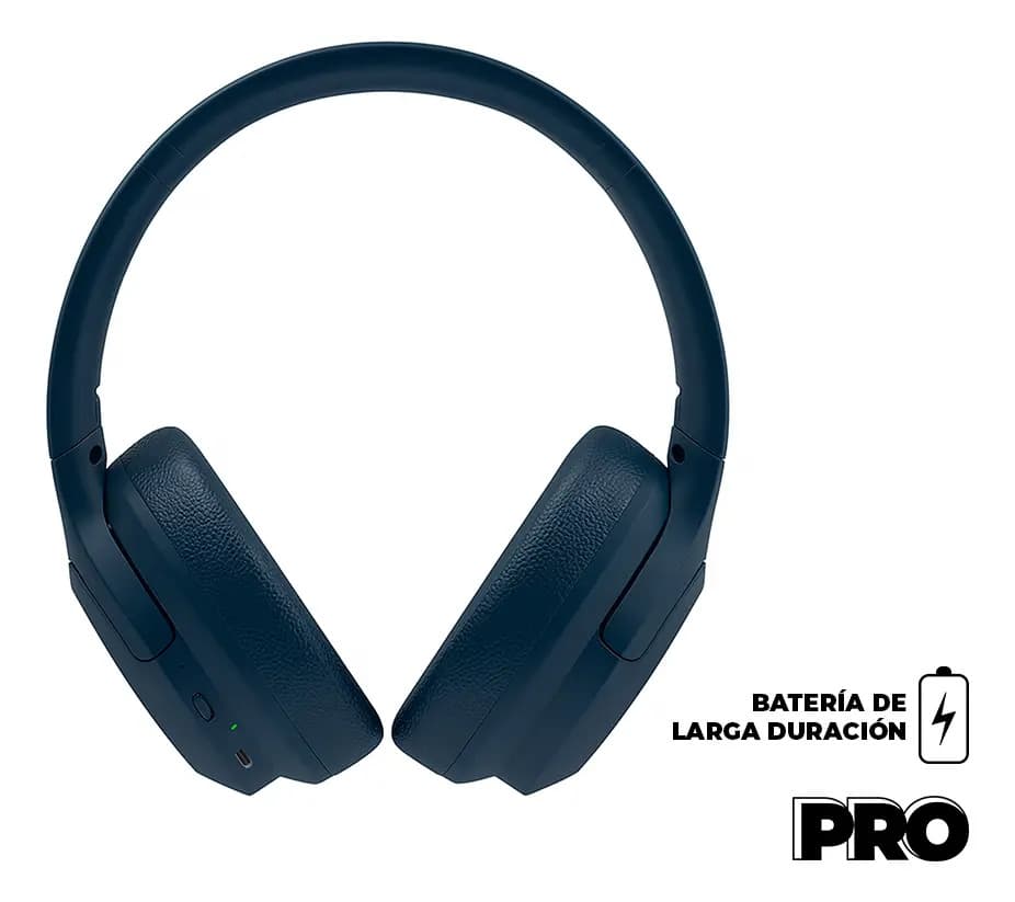 Auriculares Inalámbricos Carrello H5 Lite Series: Sonido Hi-Fi de Alta Fidelidad con Bluetooth 5.3, Ultra Livianos para Uso Prolongado, Micrófono Integrado y Batería de Carga Rápida Azul