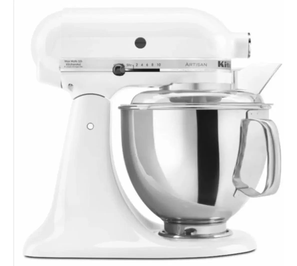 Batidora Kitchenaid 4,8 Lts Blanca Rksm150psrwh Color White Frecuencia x 60 Hz
