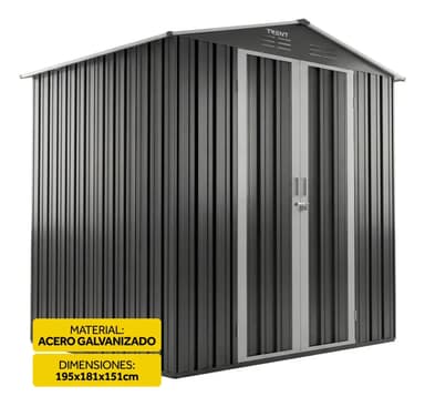 Cobertizo Trent 195 X 181 X 151 Acero Armario Caseta Deposito Galpón Obrador Exterior Jardin