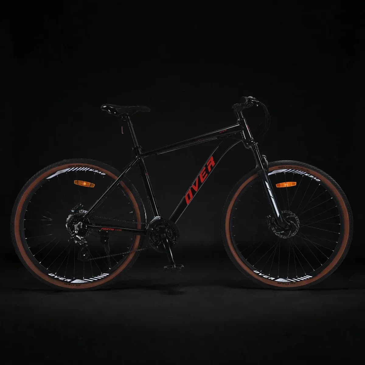 Bicicleta Mtb Overtech Fortis Sport R29 Aluminio Full Shimano Altus, 24 Velocidades, Freno A Disco, Con Suspensión, Color Negro/rojo, Tamaño Del Cuadro S