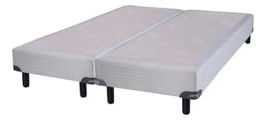 Base Sommier Queen Size Inducol 160x200 Blanco Madera Dividida