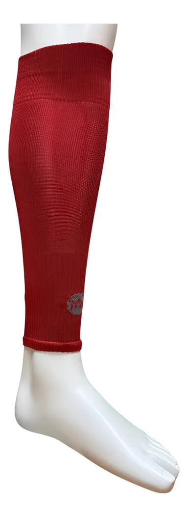 Pantorrillera Futbol Running Hockey X1 Par Color Rojo