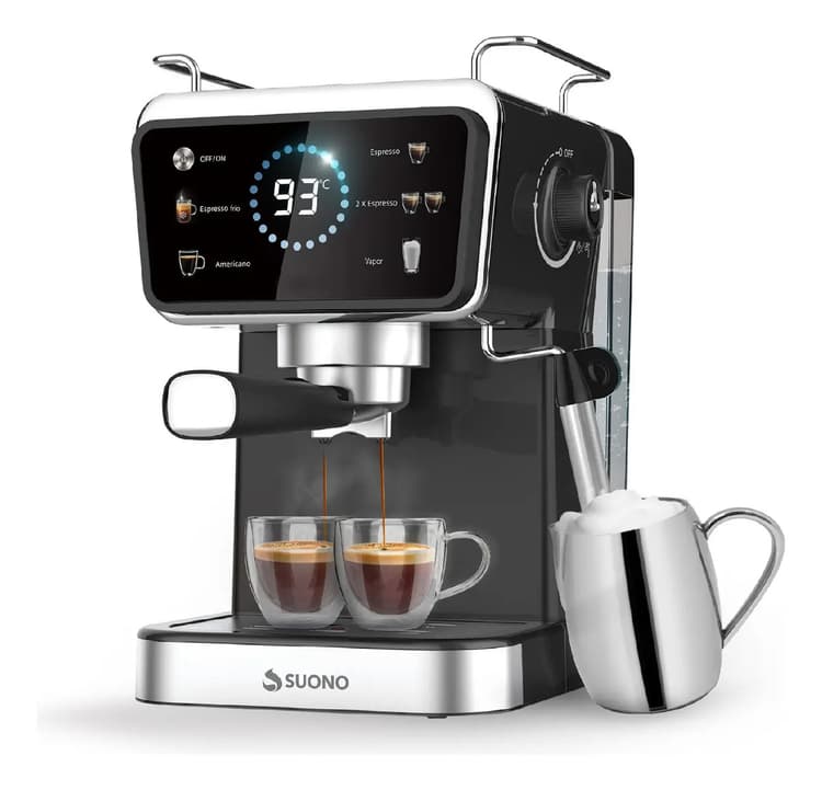 Cafetera Espresso Digital 1.5litros 20 Bar 1350w Color Negro