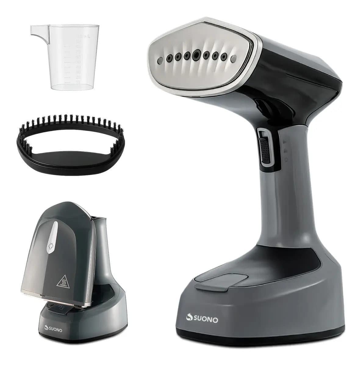 Vaporizador De Prendas Suono Plancha Vertical A Vapor Manual Gris