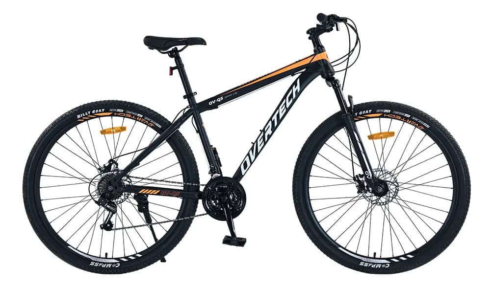 Bicicleta Mtb Overtech R29 Q5 21v Freno A Disco Shimano 12x Color Negro/Naranja/Blanco Tamaño del cuadro M