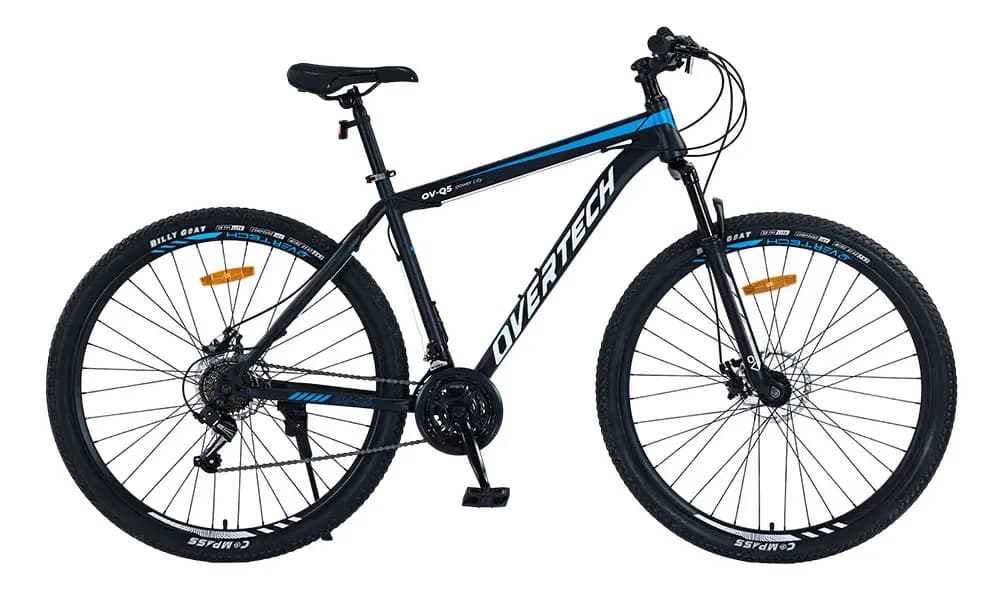 Bicicleta Mtb Overtech R29 Q5 21v Freno A Disco Shimano 12x Color Negro/Azul/Blanco Tamaño del cuadro M