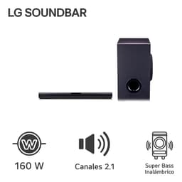 Barra de sonido LG SQC1 160W Sonido Envolvente Dolby Digital Negro