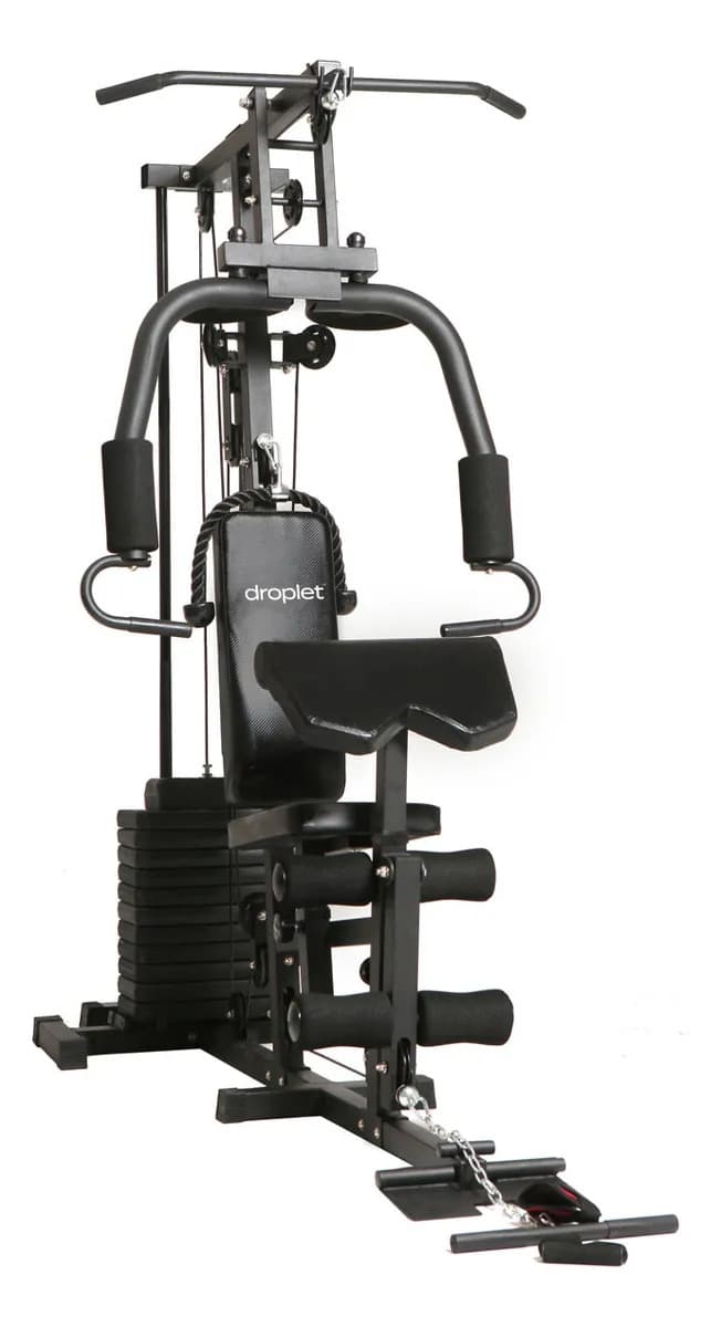 Multigimnasio Droplet Hg-321d Máquina Multifuncional 45 Kg Negro
