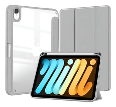 Funda Protector Smart Slot Lapiz Para iPad 11 A16 + Vidrio Color Gris