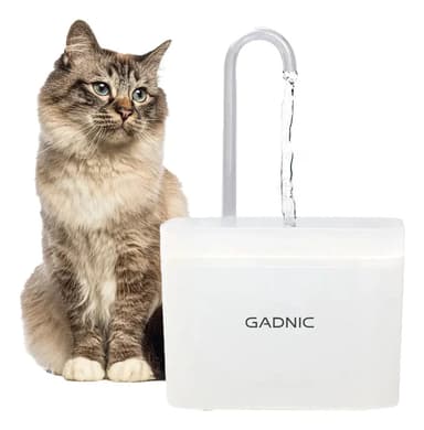 Bebedero Fuente De Agua Gadnic Automático Perro Gato Blanco
