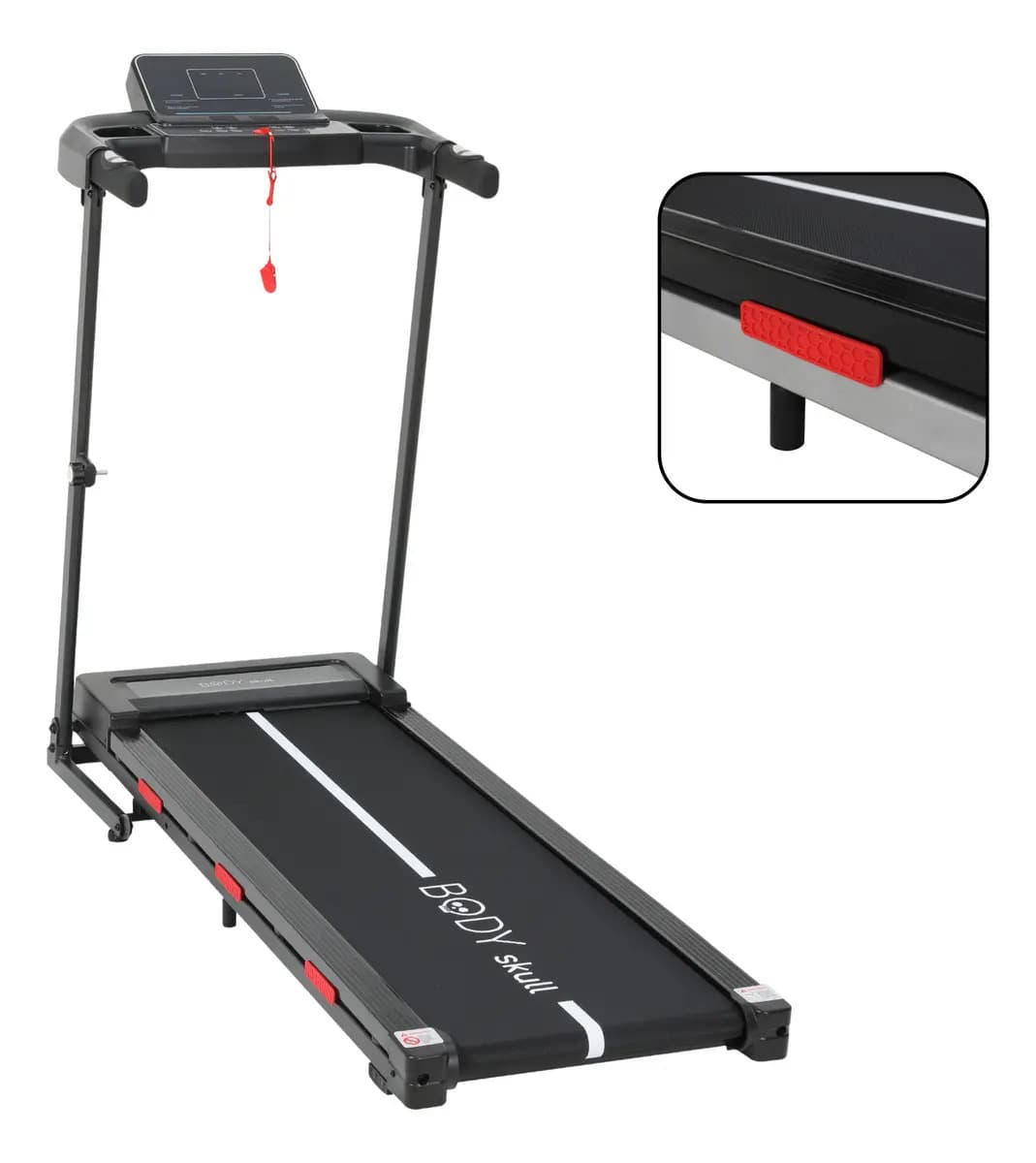 Cinta Caminadora Eléctrica Body Skull 4011 Plegable Bluetooth Anti-Shock 120kg 12km/h