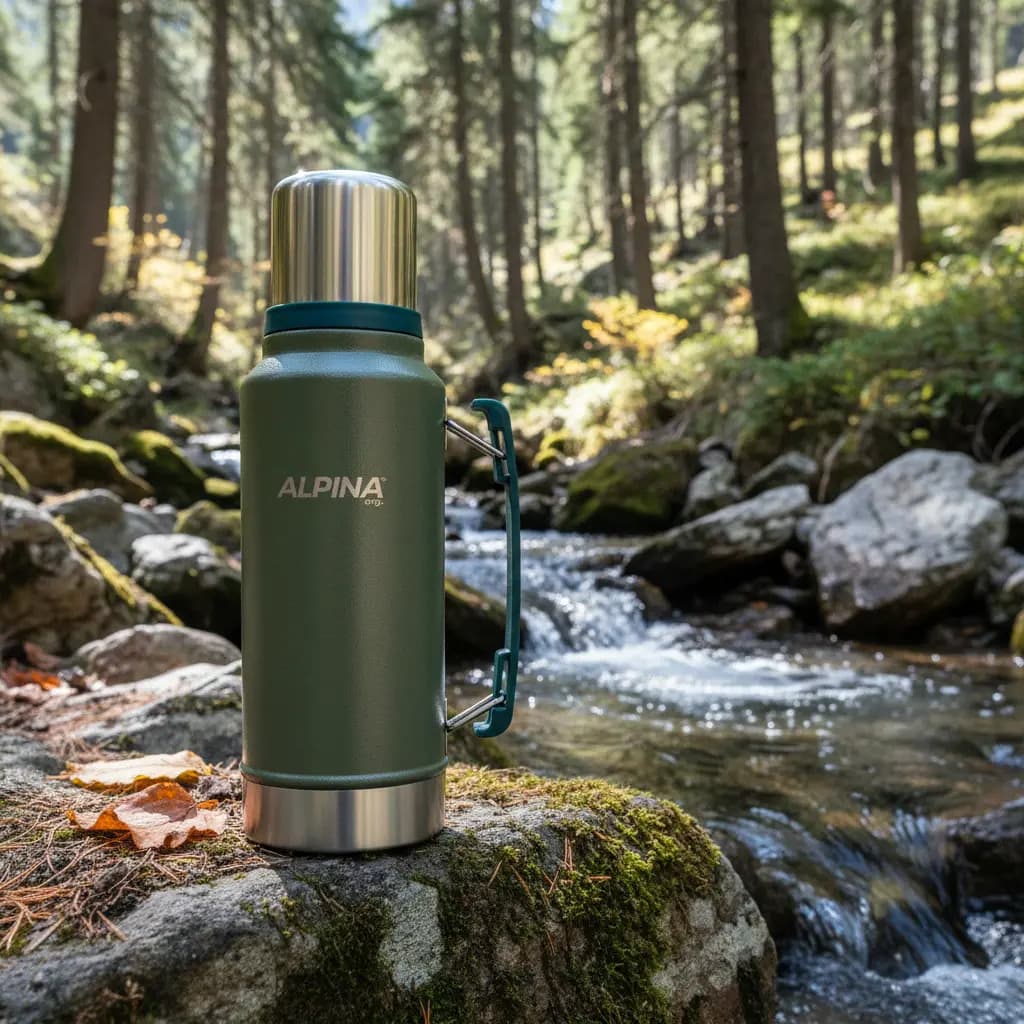 Termo Acero Inoxidable Alpina Classic 1 Litro Verde