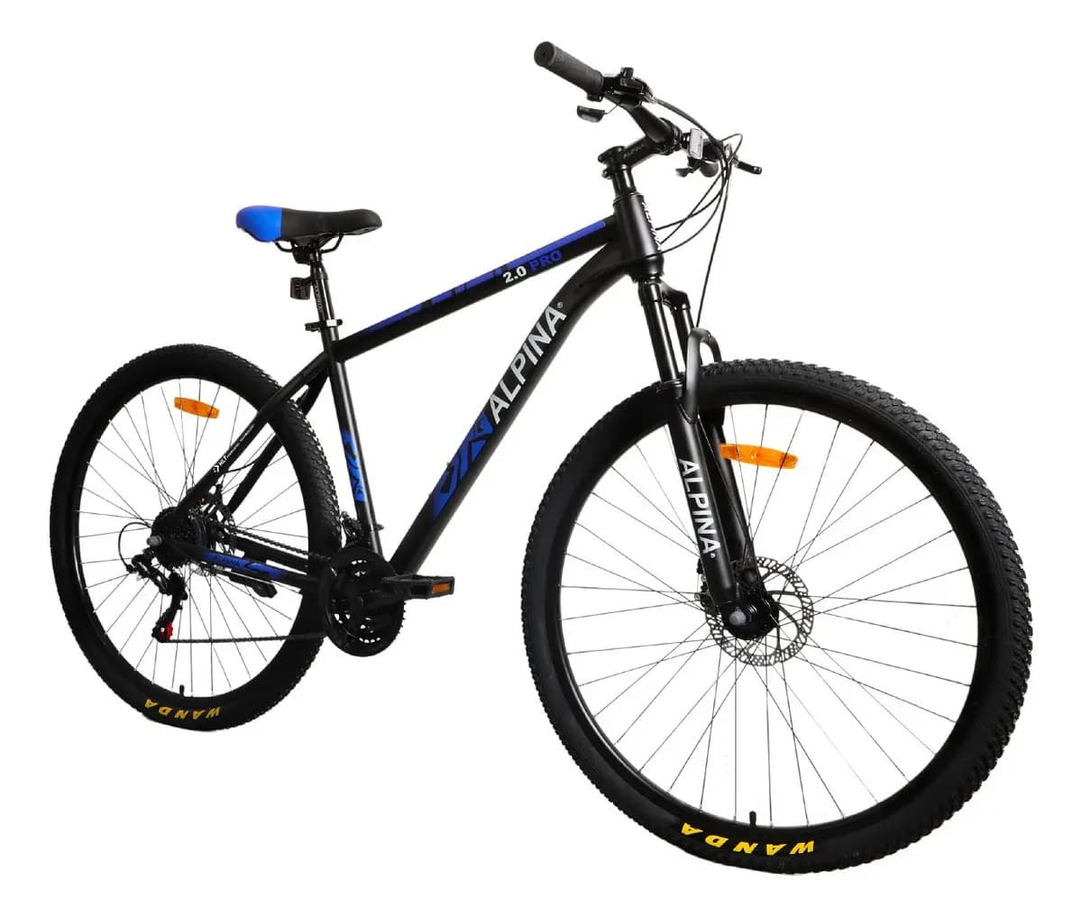 Bicicleta Alpina 2.0 Pro Acero Mtb R29 21v Shimano C/susp Color Negro Azul Blanco 2.0 Std2 Tamaño Del Cuadro L