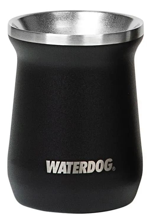 Mate Vaso Acero Inox 240 Ml Waterdog Zoilo Camping Viaje Color Negro