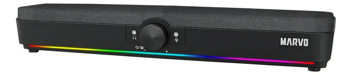 Barra De Sonido Stereo Bluetooth Aux Marvo Sg286 Bt Css Color Negro