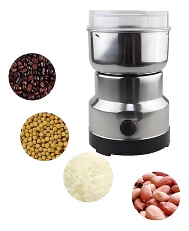 Molinillo Electrico Cafe Granos Semillas 150w Acero Inox Color Plateado