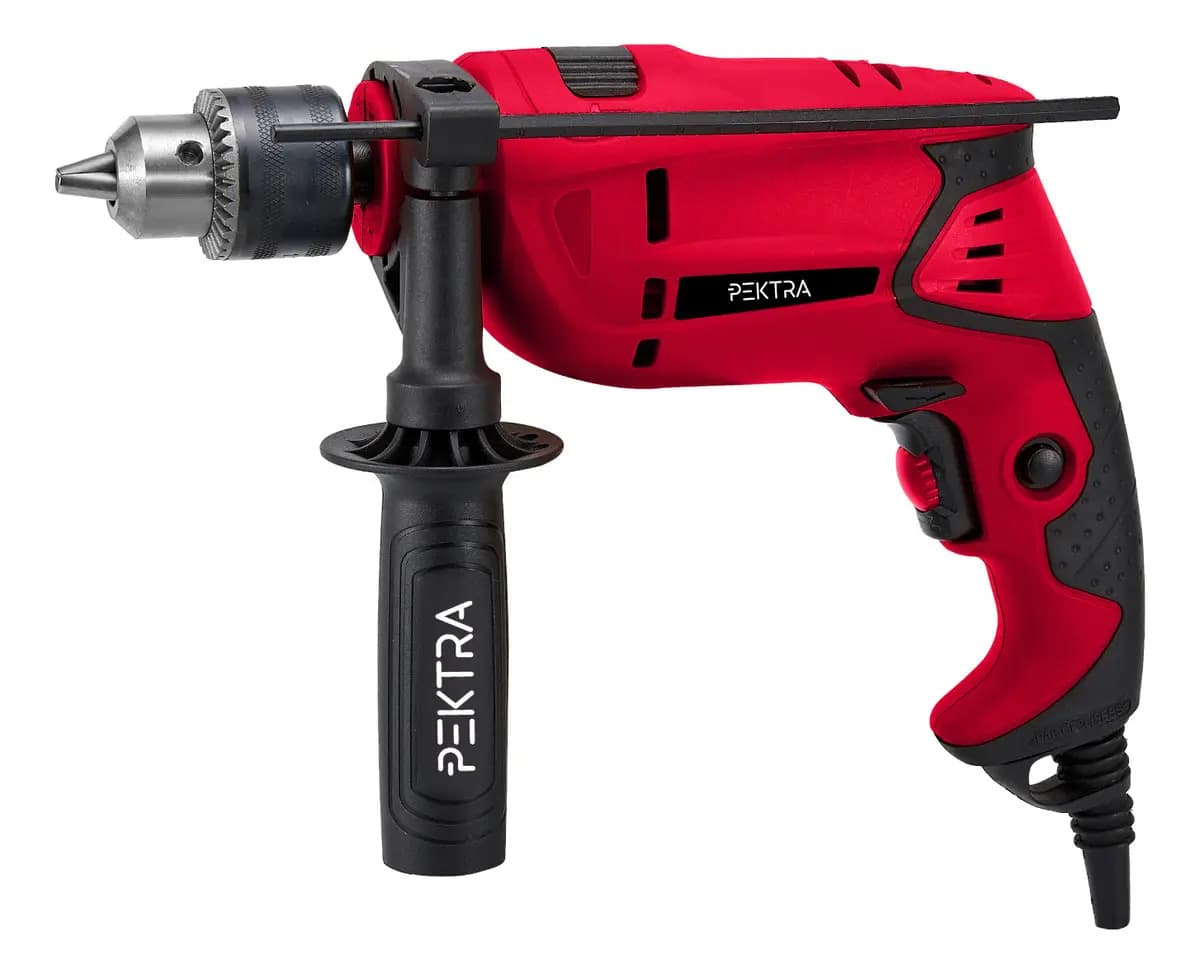 Taladro Percutor De Mano Eléctrico Pektra 750w 13mm 3000rpm Frecuencia 50