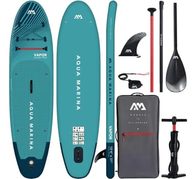 Tabla Paddle Inflable Stand Up Sup Con Remo Y Bomba Verde Oscuro