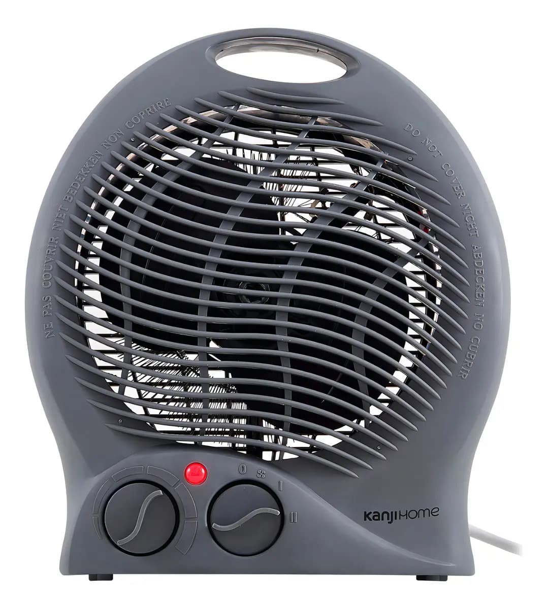 Caloventor Con Termostato Kanji Home Ch103 De 2000w Color Gris