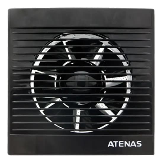 Extractor Aire Atenas 6 Pulgadas Plastico Abs Negro Atenas