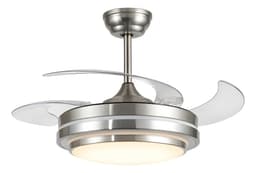 Ventilador De Techo Retráctil 4 Aspas Control Remoto Ambi O 4 1.1 M