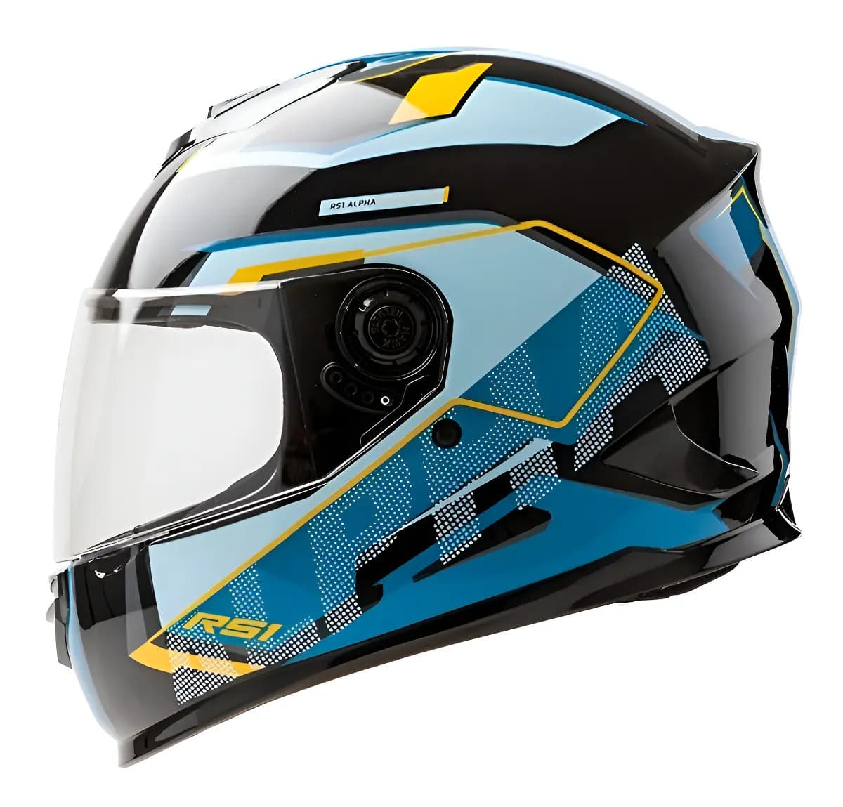 Casco para moto integral Hawk Integral RS1 celeste alpha talle M