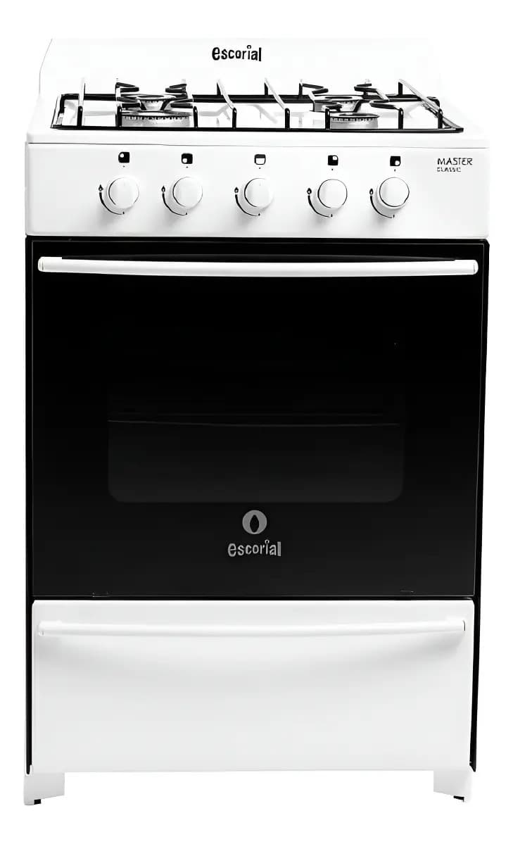 Cocina Escorial Master Classic Blanca 56cm Selectogar Color Blanco Gas Envasado