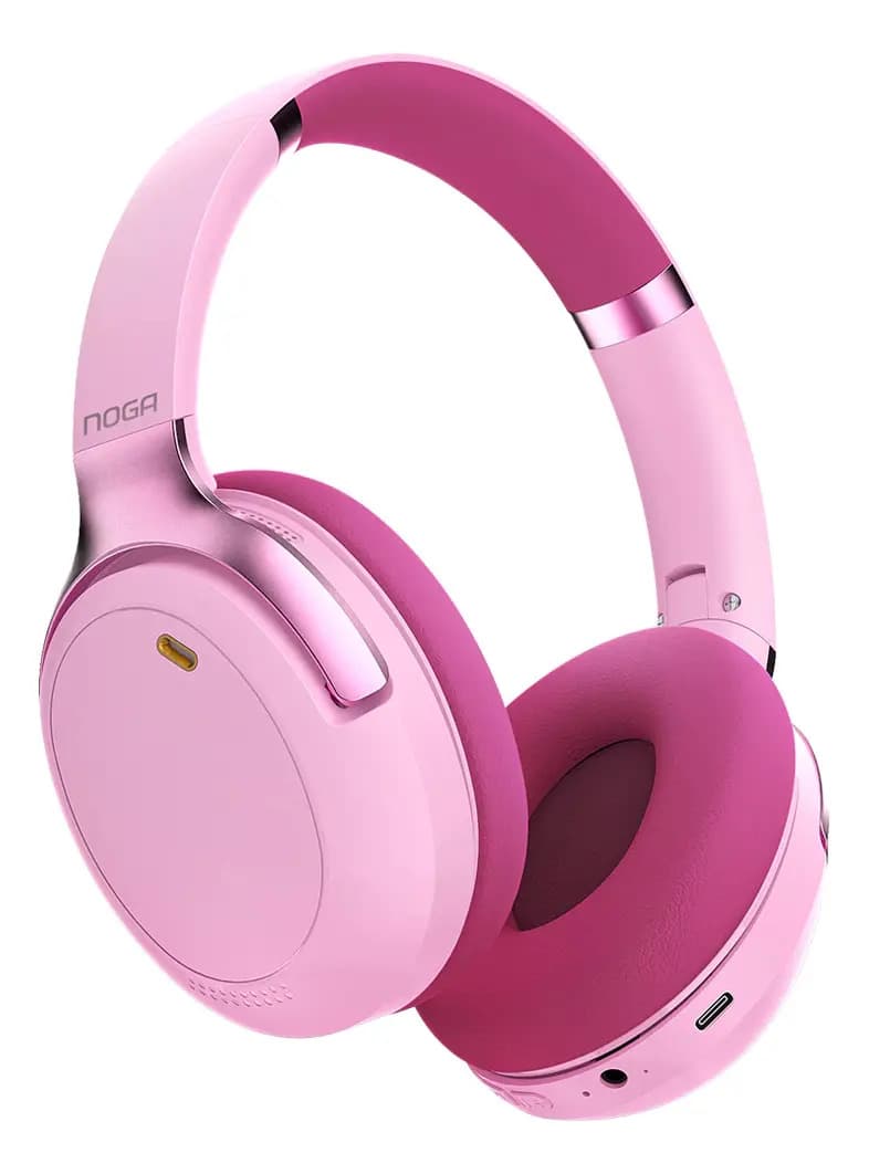 Auriculares Inalambricos Noga A900bt Bluetooth Vincha Rosa