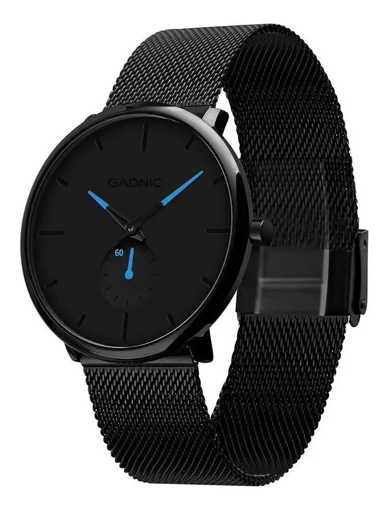 Reloj pulsera Gadnic Ares con correa de acero inoxidable color negro