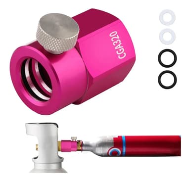 Adaptador De Recarga Co2 Gurudar Rosa Para Máquinas De Soda