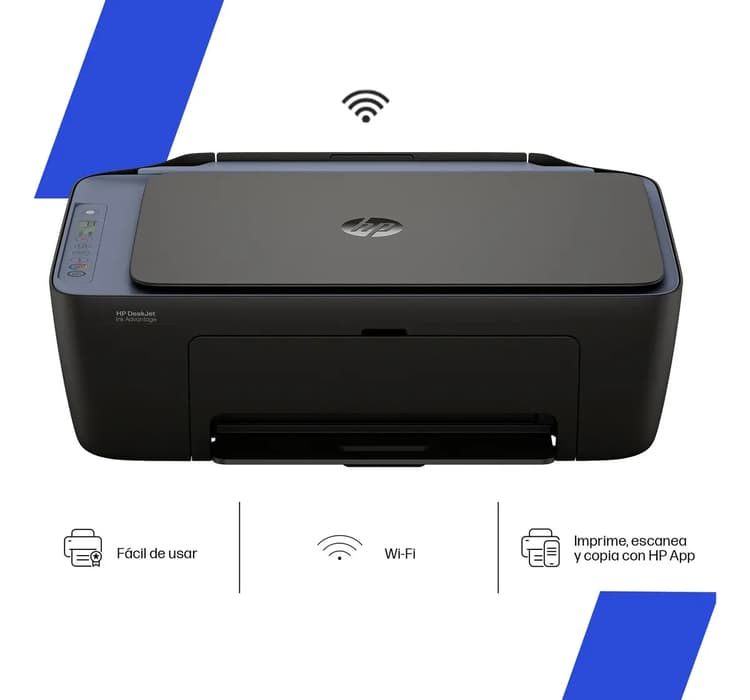Impresora Multifuncional HP Ink Advantage 2975 a Color Wi-Fi Imprime Escanea Copia