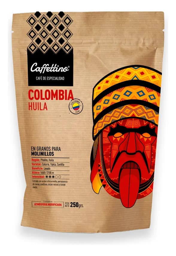 Café De Especialidad Caffettino Colombia En Granos 250grs
