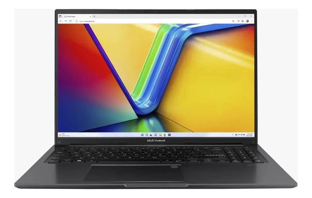Notebook Asus Vivobook 16 M1605ya-mb687, Amd Ryzen 7 7730u, 16gb De Ram Ddr4, 512gb Ssd Nvme Pcie, Gráficos Amd Radeon, Ips 15,6'' Full Hd 1920 X 1200 Px, Wi-fi 6e, Windows 11 Home, Color Indie Black
