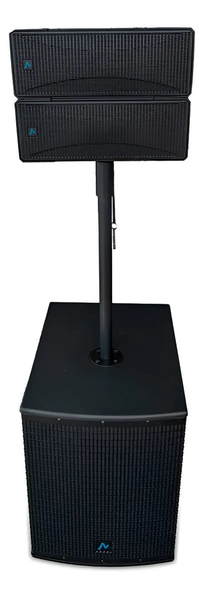 Bafle Potenciado Sistema Activo Apogee Towerarray 15 Negro