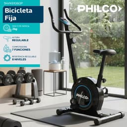 Bicicleta Fija Philco VK61060P 8 Niveles De Resistencia Disco 2kg