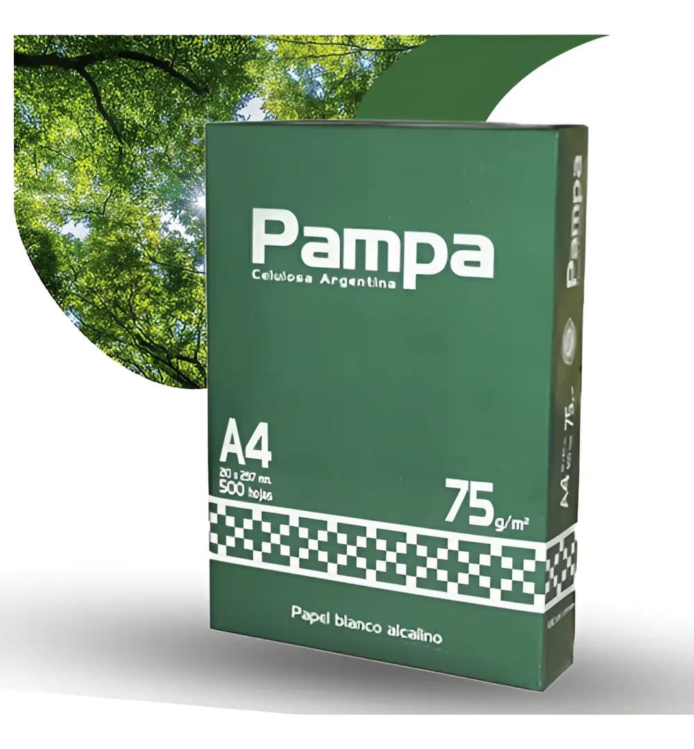 Resma Pampa A4 500 Hojas 75gr Color del papel Blanco