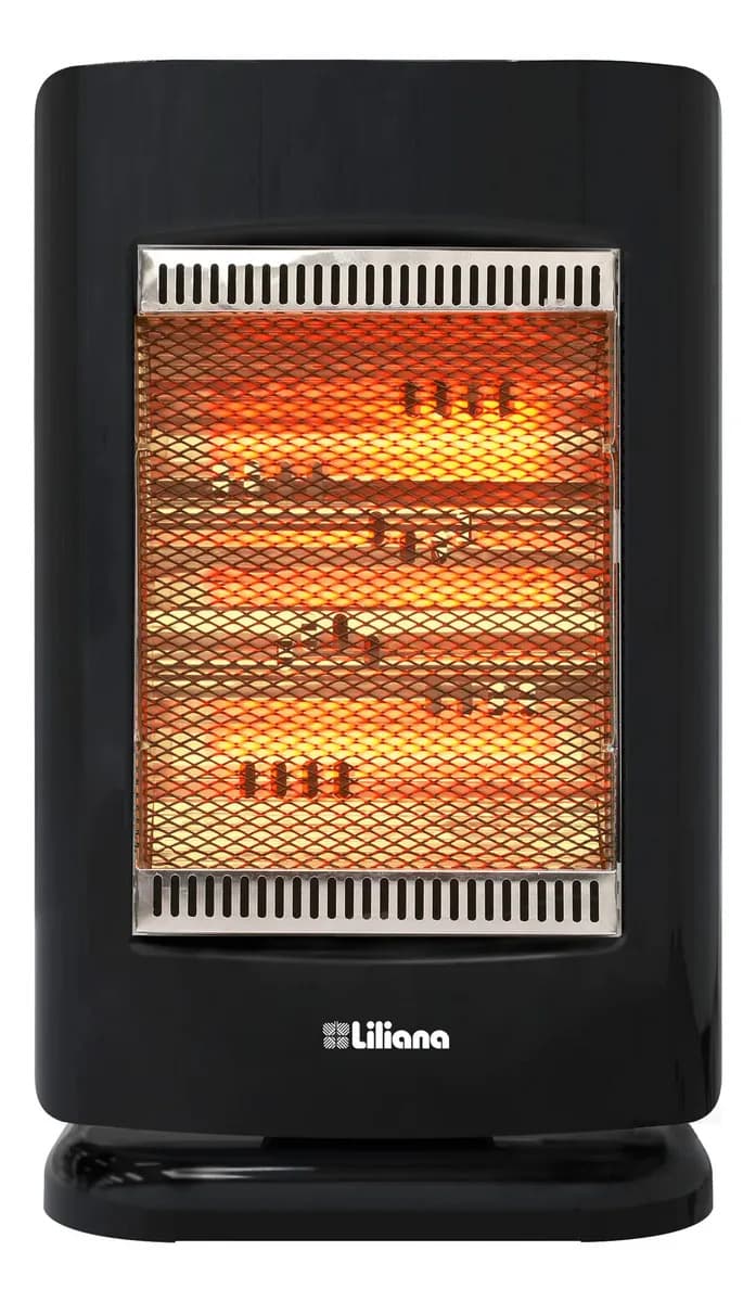 Calefacción Eléctrica Liliana Cemcig07 Spinhot Oscila.3tubos Negro