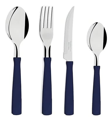 Juego de cubiertos Tramontina Set Cubiertos x24 New Kolor azul - 24