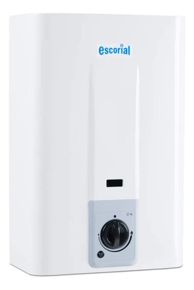 Calefon Escorial 14 Lts Tiro Natural Automático Sin Piloto! Color Blanco Tipo de gas GN
