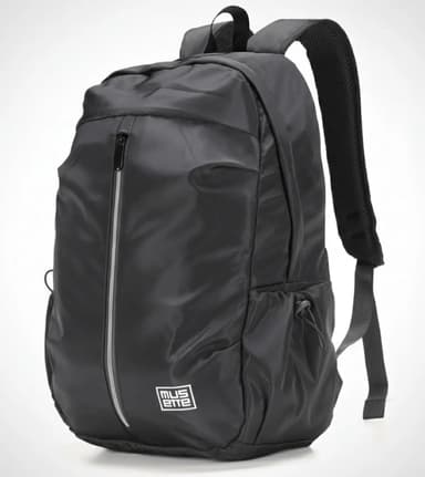 Mochila Porta Notebook 15.6'' Urban Viaje Waterprof Oxford Musette Negro 20L