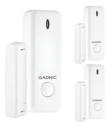 Kit X3 Sensores Inalámbricos Gadnic Ws1000 Puerta Y Ventana Color Blanco