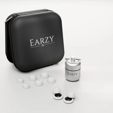 Tapones Para El Oído Earzy Earplugs - Focus Color Blanco y Negro