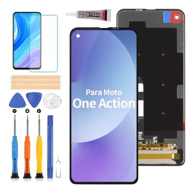 Para Motorola One Vision /moto One Action Pantalla Color Negro