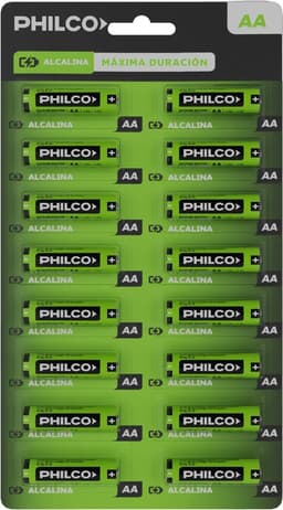 16 Pilas AA Philco Alcalina