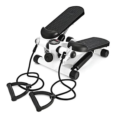 Mini Stepper JBH Hidráulico con Bandas Elásticas y Pantalla Blanco